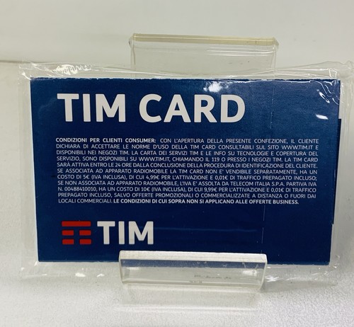 Scheda sim tim card telefonica - tim,
