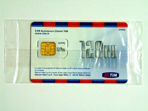 Tim sim card mobile phone - card, (per