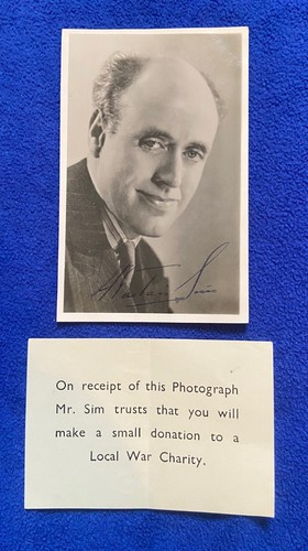 Alastair sim signed - alastair,